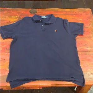 Used Navy Blue Polo Ralph Lauren Collared Shirt